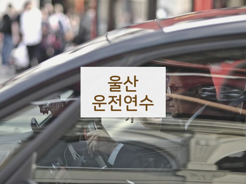 울산운전연수 후기